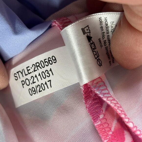 Vineyard Vines Skort Womens 12 Pink Blue Chevron Golf Tennis Stretch Pockets - Picture 12 of 16